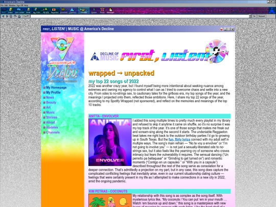 music/22-unwrapped screenshot