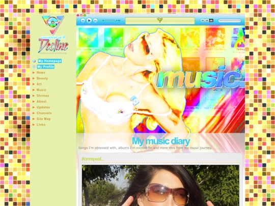 music/diary screenshot