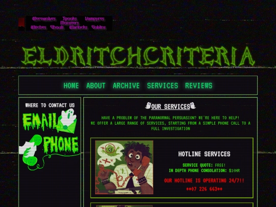 ghosthunters/services screenshot