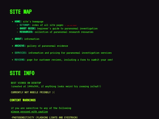 ghosthunters/sitemap screenshot