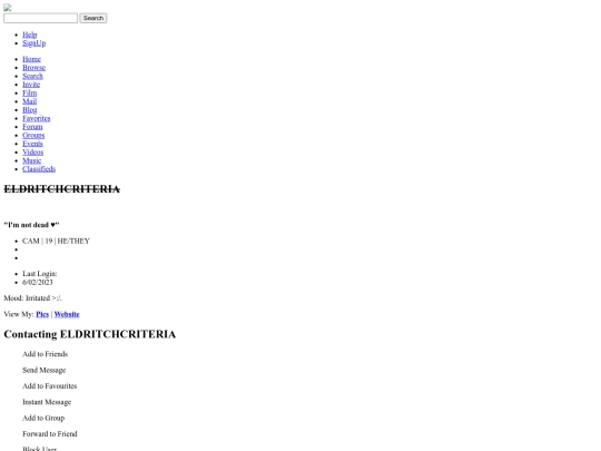 personal site/about screenshot