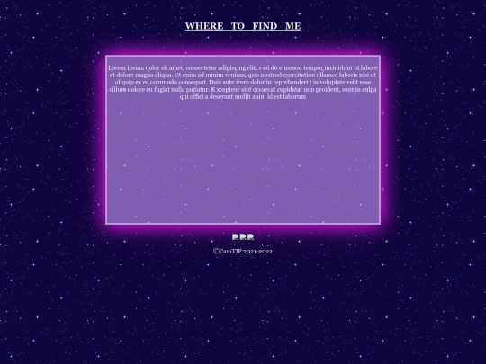 personal site/intropage screenshot