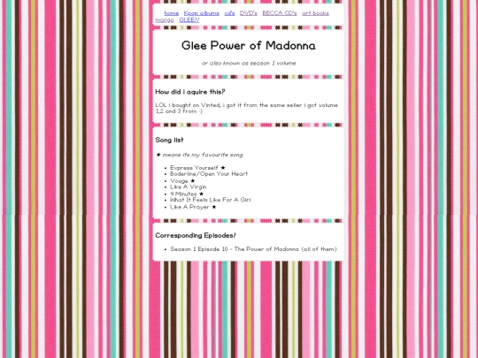 glee stuff/gleecd4 screenshot