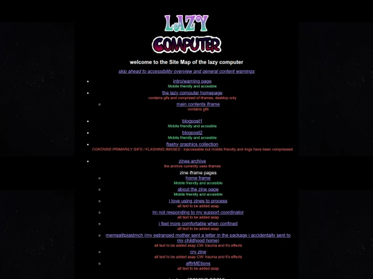 sitemap screenshot
