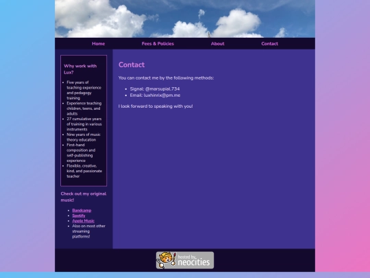 contact screenshot