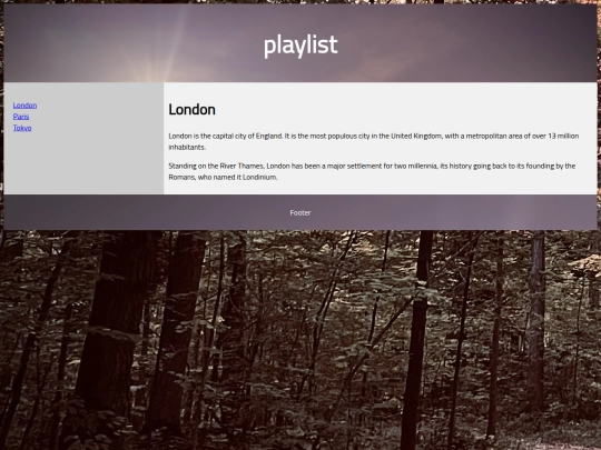 playlist screenshot