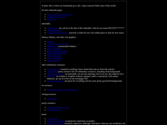 links screenshot