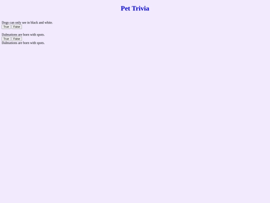 PetTrivia screenshot
