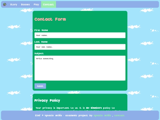 contact screenshot