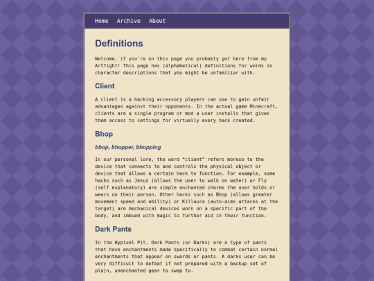 definitions screenshot