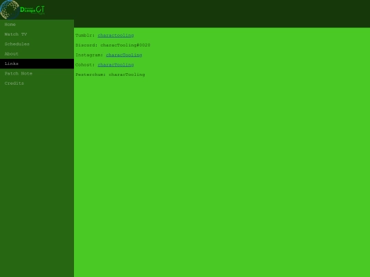 links screenshot