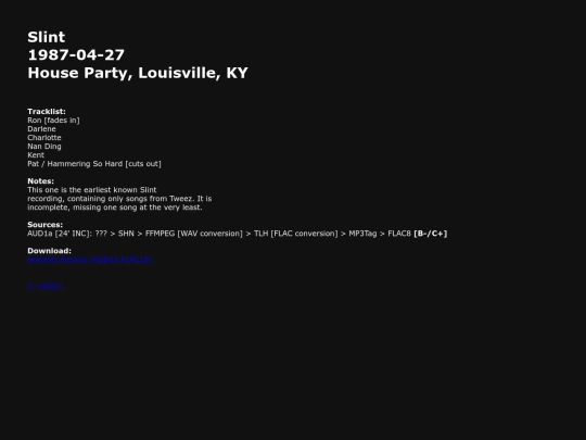 slint/1987-04-27 screenshot