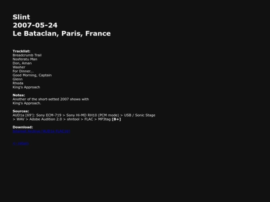 slint/2007-05-24 screenshot