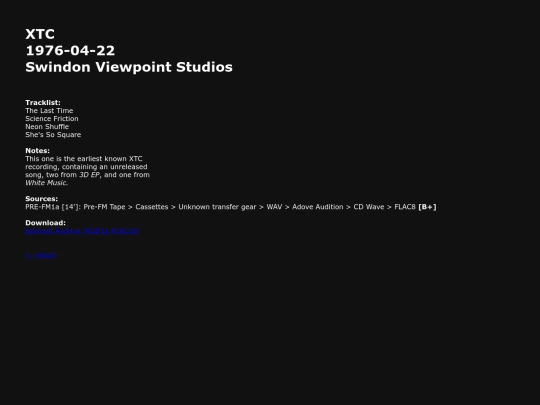 xtc/1976-04-22 screenshot