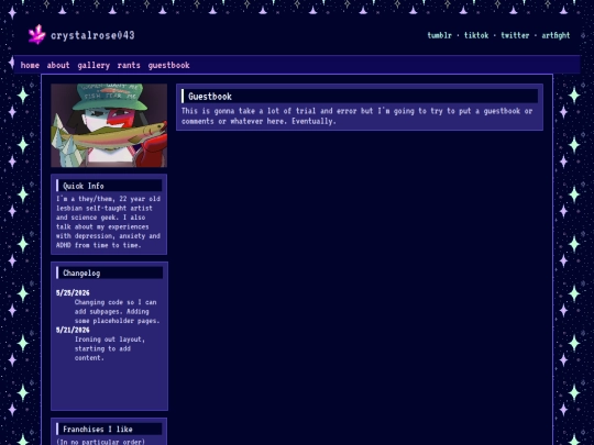 guestbook screenshot
