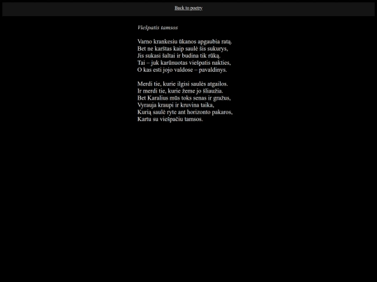 viespatis-tamsos screenshot