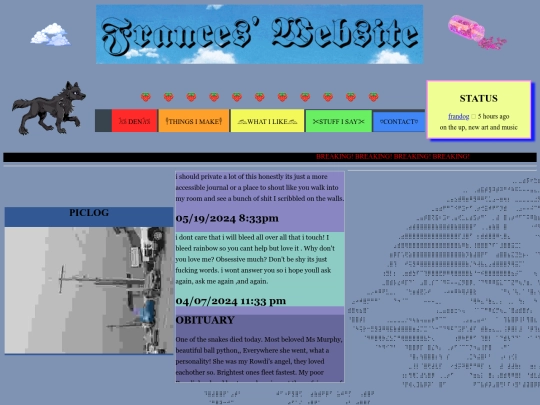 pages/Stuff I Say/status screenshot