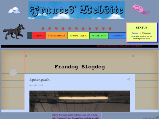 pages/Stuff I Say/teststatus screenshot