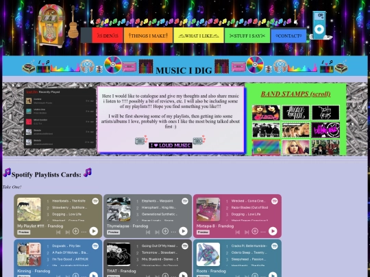 pages/What I Like/Music/Music screenshot