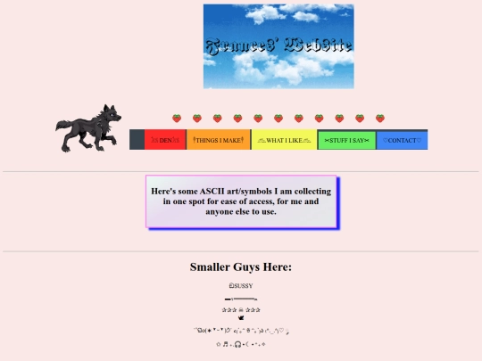 pages/What I Like/ascii screenshot