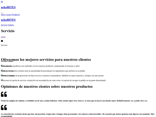 service screenshot