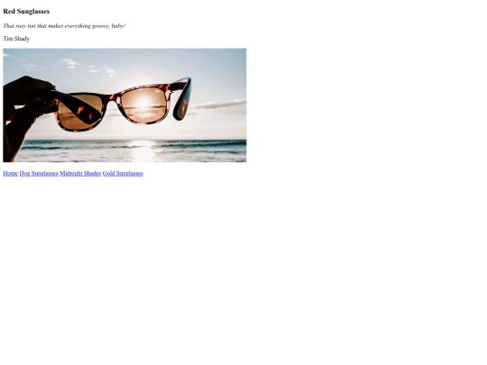 Shadyshop/pages/redsunglasses screenshot