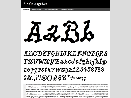 font_folder/webfontkit-20250710-170440/picnic-regular-demo screenshot