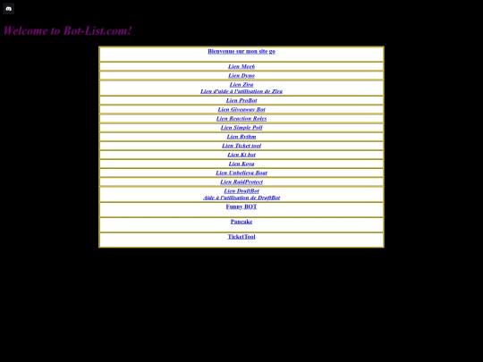 liste screenshot