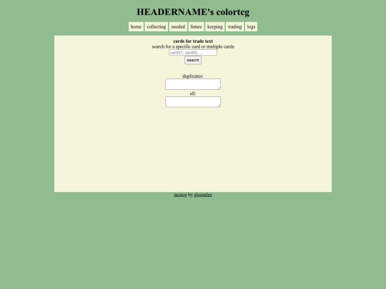 neotcg/tradingcardstext screenshot