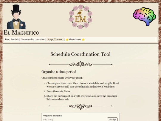 schedule screenshot