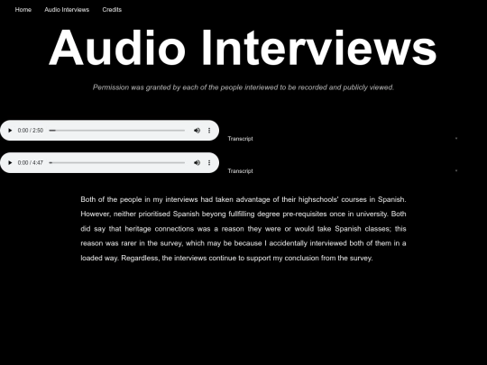 interviews screenshot