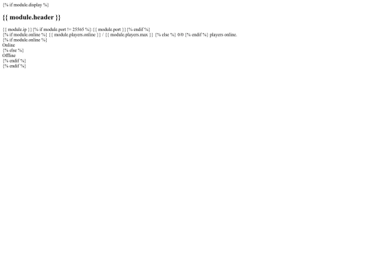 module.serverstatus screenshot