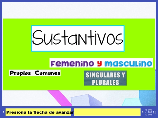Sustantivos screenshot