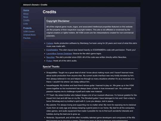 credits screenshot