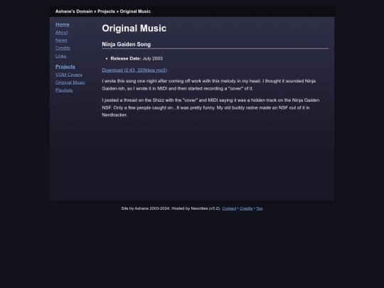 projects/originals screenshot