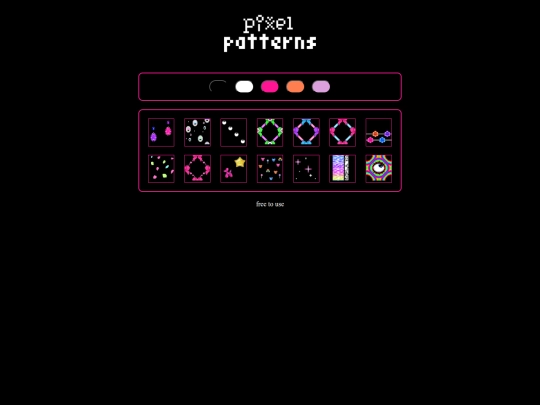home/pattern-display screenshot
