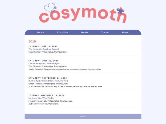 music/concerts/2019 screenshot