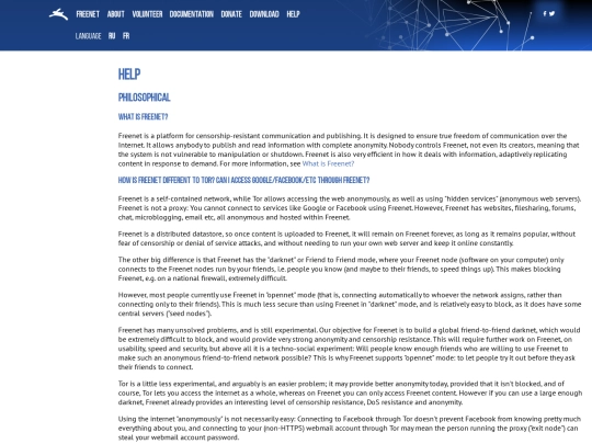 pages/help screenshot