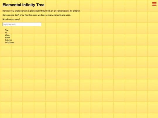 listofelementselementalinfinity screenshot