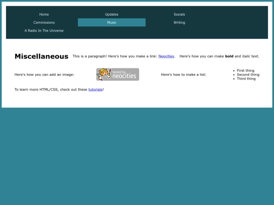 Music screenshot