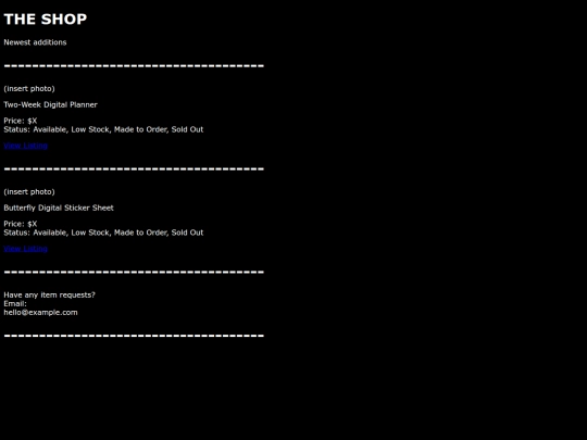shop screenshot