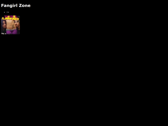 weirdness/fangirlzone screenshot