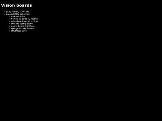 weirdness/visionboards screenshot
