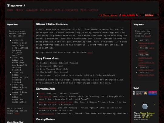 music/albums/2024 screenshot