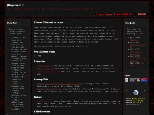music/albums/2026 screenshot