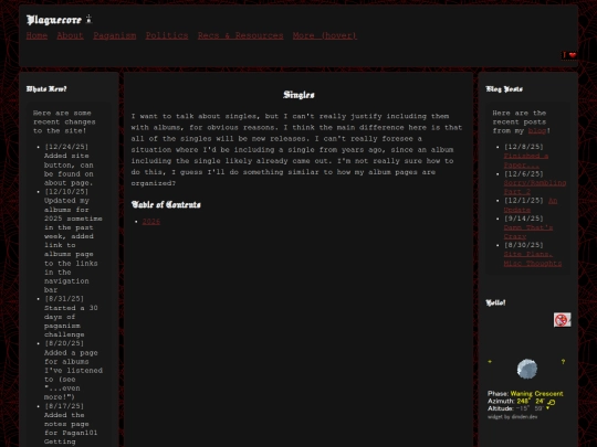music/singles screenshot