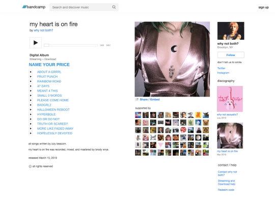 bandcamp screenshot