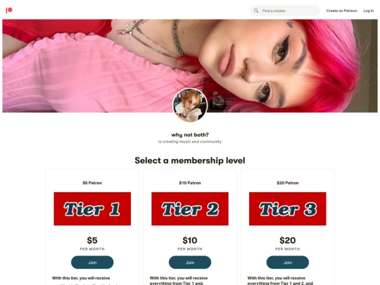 patreon screenshot