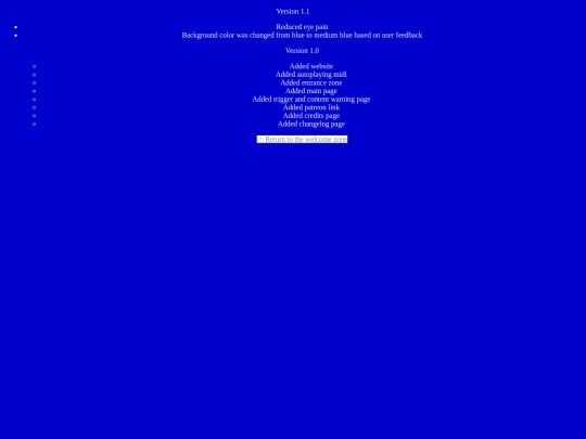 Changelog screenshot