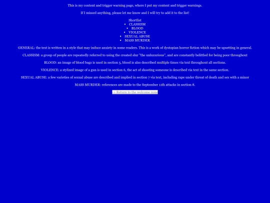 Warnings screenshot